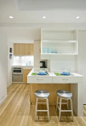 Kitchen niche photo in a new building