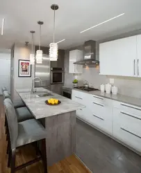 Kitchen white gray photo real