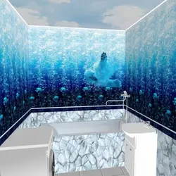 How to decorate a bathroom with plastic photo