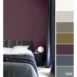 Graphite color combination in the kitchen interior