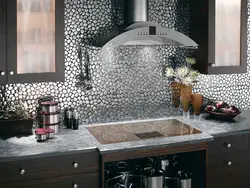 Mosaic As An Apron In The Kitchen Photo