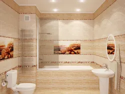 Tiles in the bathroom photo design in the apartment real photos