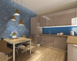 Kitchen interior design with panels