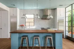 Kitchen interior design with panels