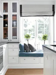 Custom window in the kitchen design