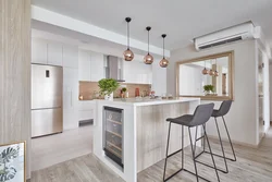 Photo mirror in the kitchen interior photo