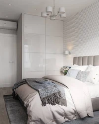Photo of a bedroom in a modern style 13 sq m