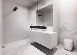 Жуынатын бөлмелердің фотосуреттері тек ақ реңкте