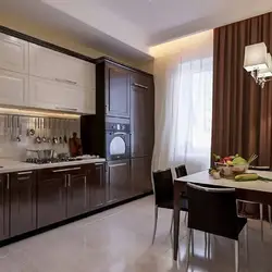 Kitchen color brown color combination photo