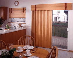 Curtains for the kitchen with a balcony door and window modern design