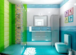 Bright bathroom interior