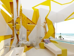 Bright bathroom interior