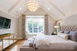 Bedroom design for attic houses