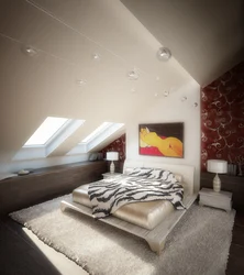 Bedroom design for attic houses