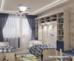 Children's bedroom design for two boys