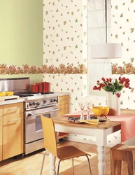 Choose wallpaper for the kitchen photo