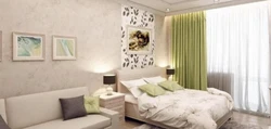 Bedroom interior living room 16 sq m photo