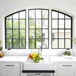 Window Design In The Kitchen In The Apartment Decoration