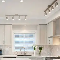 Suspended ceiling in the kitchen all photos