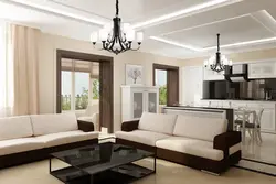 Living room interior in modern style