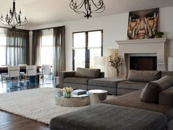Living Room Interior In Modern Style