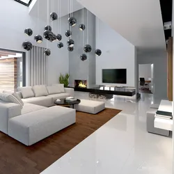 Living room interior in modern style