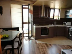 Kitchen design with terrace door