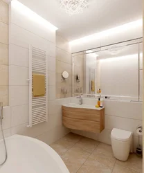 Kiçik bir hamam üçün yüngül vanna otağı dizayn fotoşəkili
