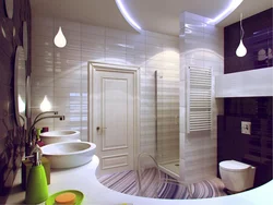 Bathroom interior with toilet