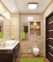 Bathroom interior with toilet