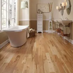 Wood bath design with toilet