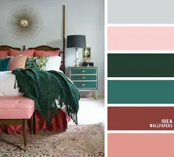 Combination of green in the living room interior photo