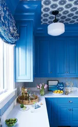 Kitchen Interior In Blue Style