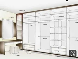 Wardrobe built into the hallway photo inside with dimensions