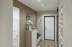 Design of a long narrow hallway in a modern style