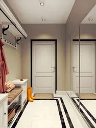 Design Of A Long Narrow Hallway In A Modern Style