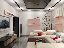 Living room 22 square meters design