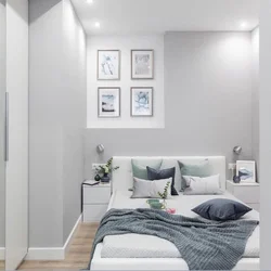 Gray Bedroom With White Furniture Photo