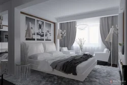 Gray Bedroom With White Furniture Photo