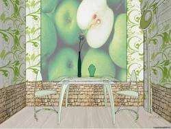 What wallpaper to use in the kitchen photo options