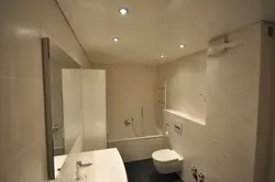 White bathroom design in Khrushchev