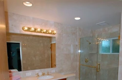 White bathroom design in Khrushchev
