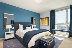 Blue gray bedroom design