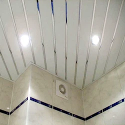 Photo bathroom design plastic ceiling