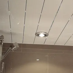 Photo bathroom design plastic ceiling