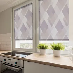 Roller blinds for the kitchen photo