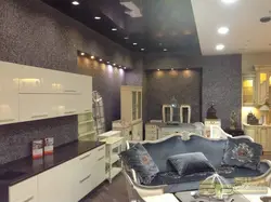 Mətbəx Interyerində Divarlar Üçün Maye Divar Kağızı Fotoşəkili