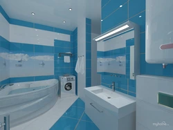 Bathroom Interior Blue Photo