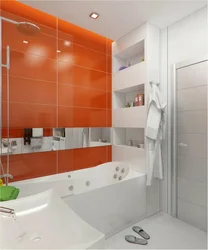 Bathroom Interior With Orange