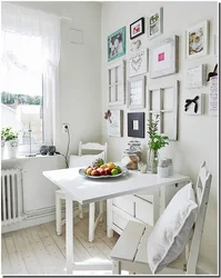 Wall Above The Table In The Kitchen Design